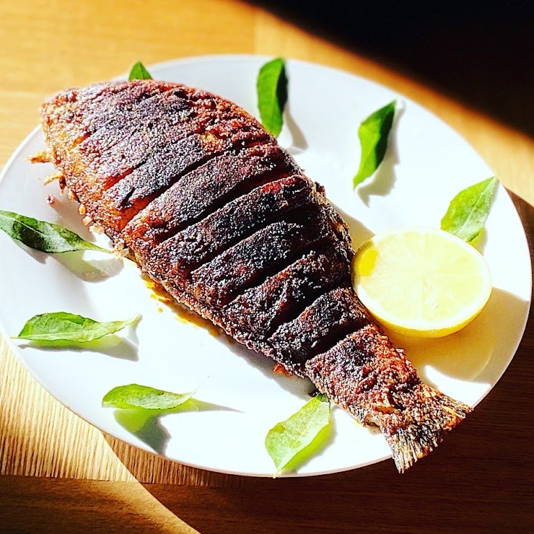 Sumi's Kitchen Kerala style fried fish