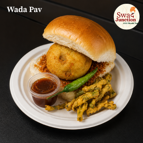 Vada pav at Swad Junction, Blacktown