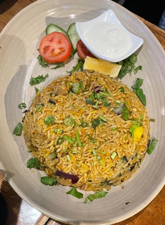 Timur Indian and Nepalese Restaurant biryani plate