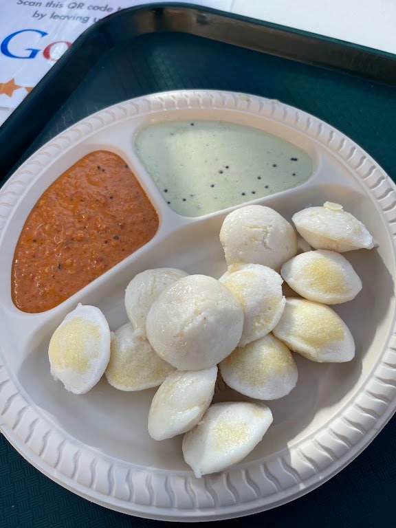 Idli Dosa Kitchen mini idlis with chutneys