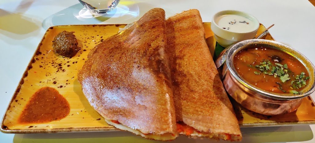 Dhakshin South Indian Restaurant crispy dosa with sambar
