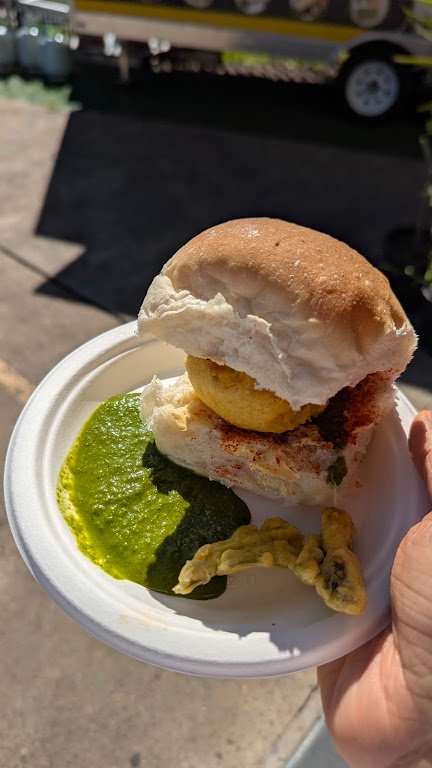 Vada pav at Surti House, Blacktown