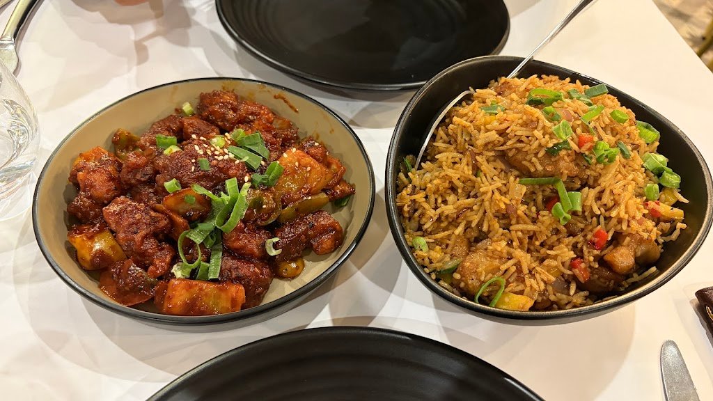 Asees Indian Restaurant biryani rice dish