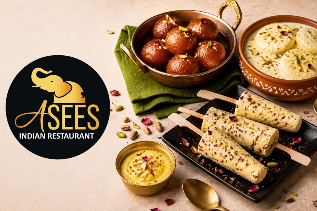 Asees Indian Restaurant Harris Park gulab jamun rasmalai and kulfi
