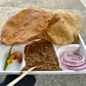 Friends Da Dhaba chole bhature with fried bread