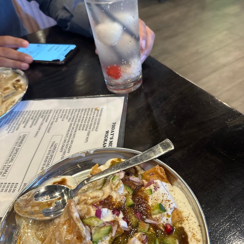 Friends Da Dhaba Granville street-style chaat plate