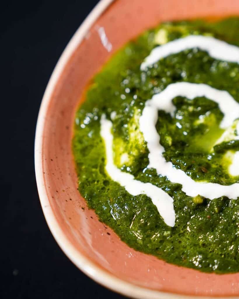 The Funky Indian Restaurant Crows Nest palak paneer