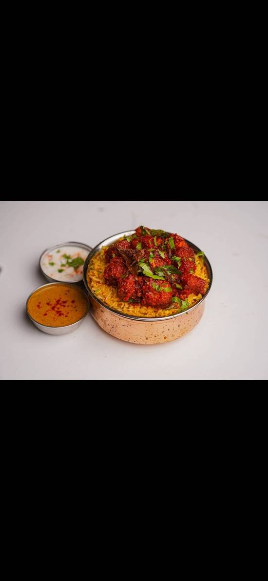 IndoChainese Harris Park paneer 65 biryani