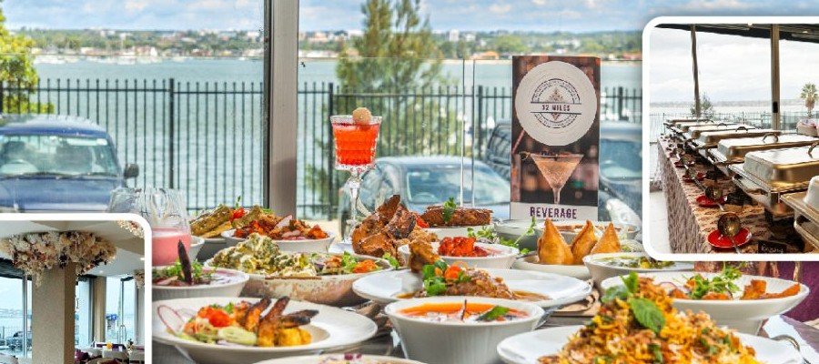 32 Miles Sans Souci unlimited lunch buffet spread with curries, biryani and entrees