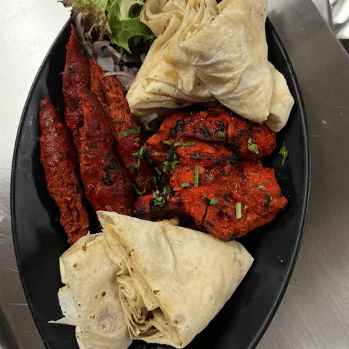 Masala Munchies Glenwood seekh kebab platter