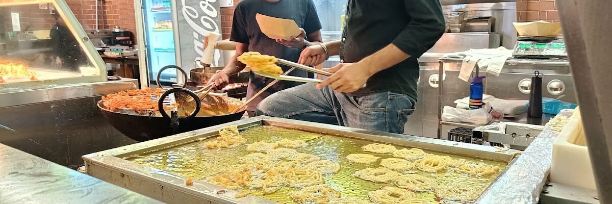 Master Jalebi Blacktown fresh jalebi frying in ghee