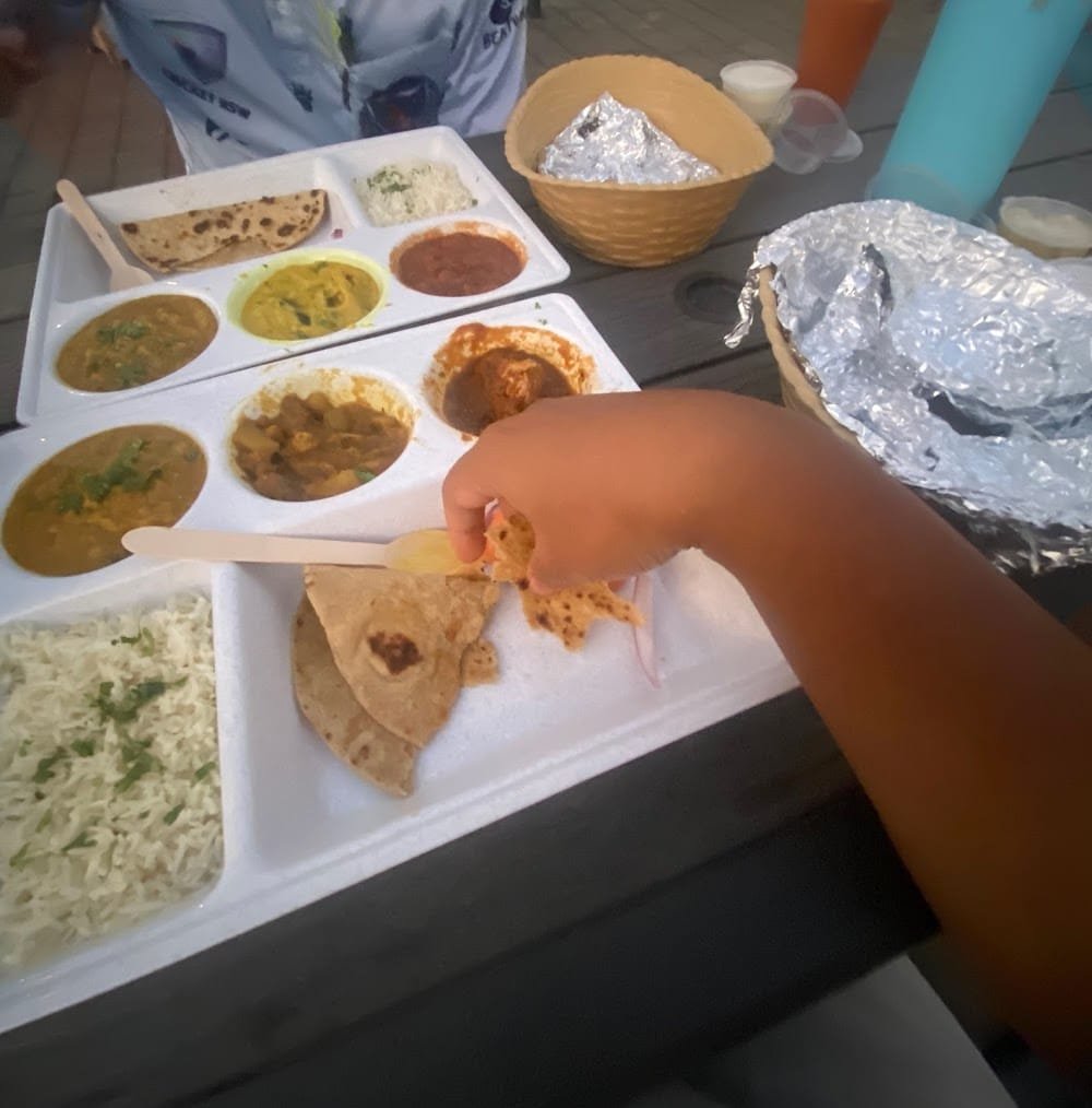 Rehmat Kitchen Blacktown unlimited vegetarian thali trays