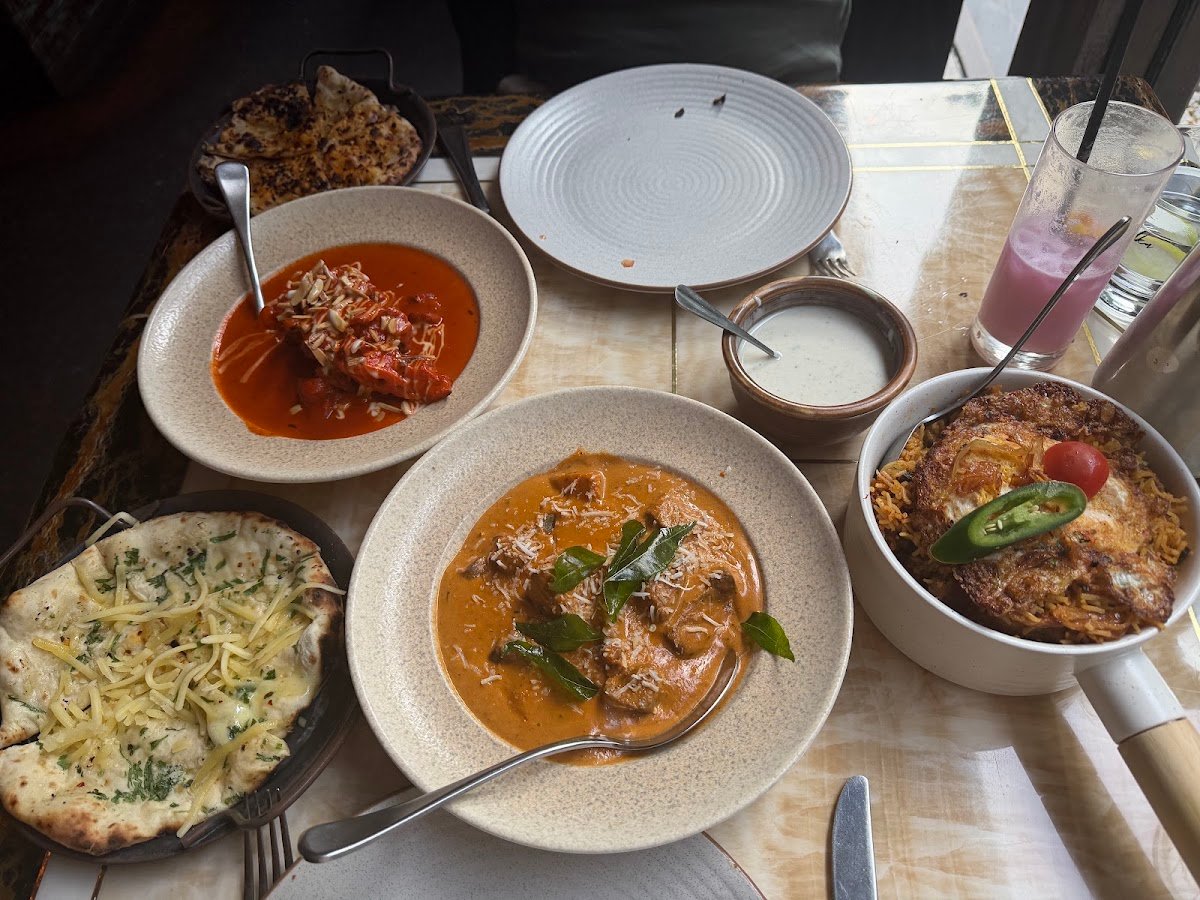 Urban Tadka butter chicken and curries spread